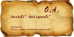 Oszkó Antigoné névjegykártya